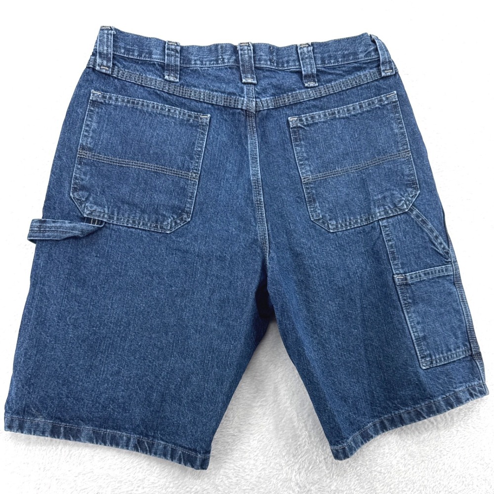 Wrangler Carpenter Jean Shorts Mens 34 Blue Loop Utility Baggy Streetwear Jorts‎